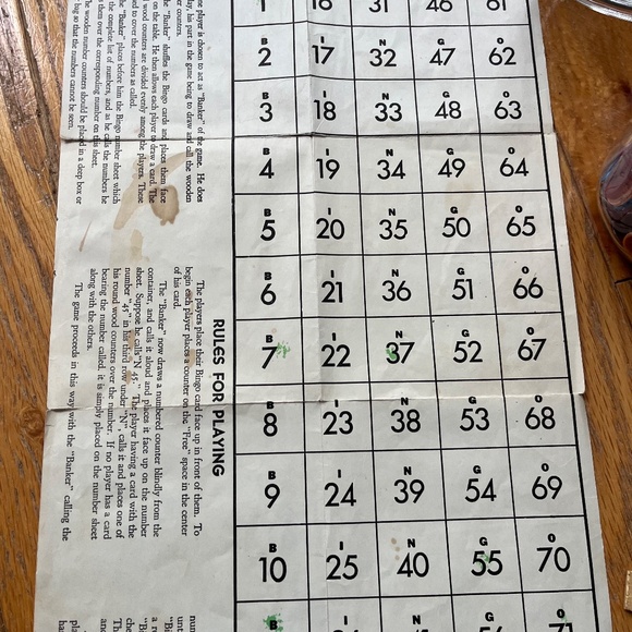 Vintage 50s Bingo Game Lot with Metal Basket Spinner - Picture 2 of 9